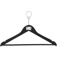 Вешалка-плечики WW_LH001-ANTI/CU3014-AB дерев,антив,кольцо,р50-52 черн