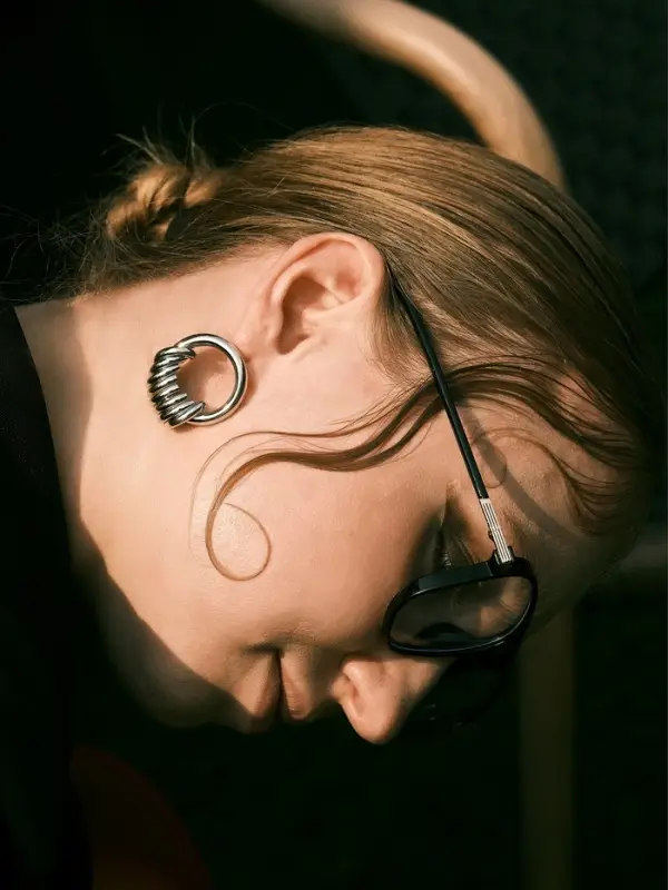 Серьги металл &laquo;Кольца&raquo;, тренд, цвет золото