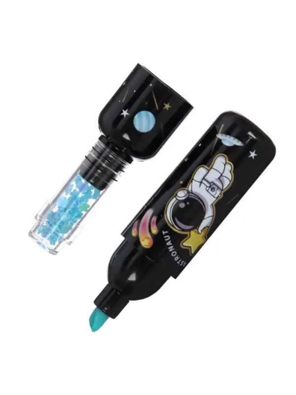 Набор маркеров-текстовыделителей &laquo;Мини-Бутылочка/Планеты&raquo;, 6 цветов, скошенный наконечник, узел 5 мм