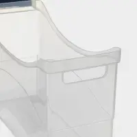 Контейнер для хранения на колёсиках, 10 л, 46.2&times;16.2&times;27.2 см, с ручкой, пластик, прозрачный