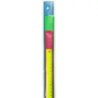Набор пластиковых линеек Calligrata, 4 штуки (15, 20, 25 и 30 см), непрозрачные, МИКС