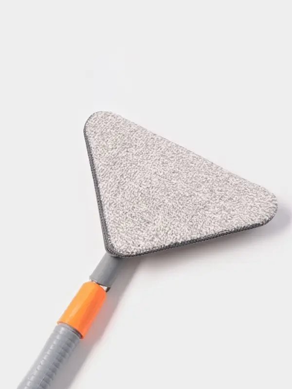 Щётка для окон Raccoon, фигурная, телескопическая стальная ручка 80(125) см, водосгон силикон 26 см, насадка из микрофибры 26&times;17.5 см