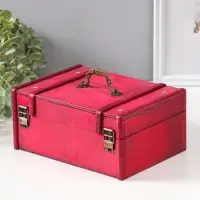 Шкатулка для украшений &laquo;Сундучок. Средневековье&raquo;, дерево, с клёпками, 9.5&times;22&times;15.5 см