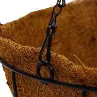 Кашпо подвесное d=35 см, с кокосовым вкладышем "Полусфера"