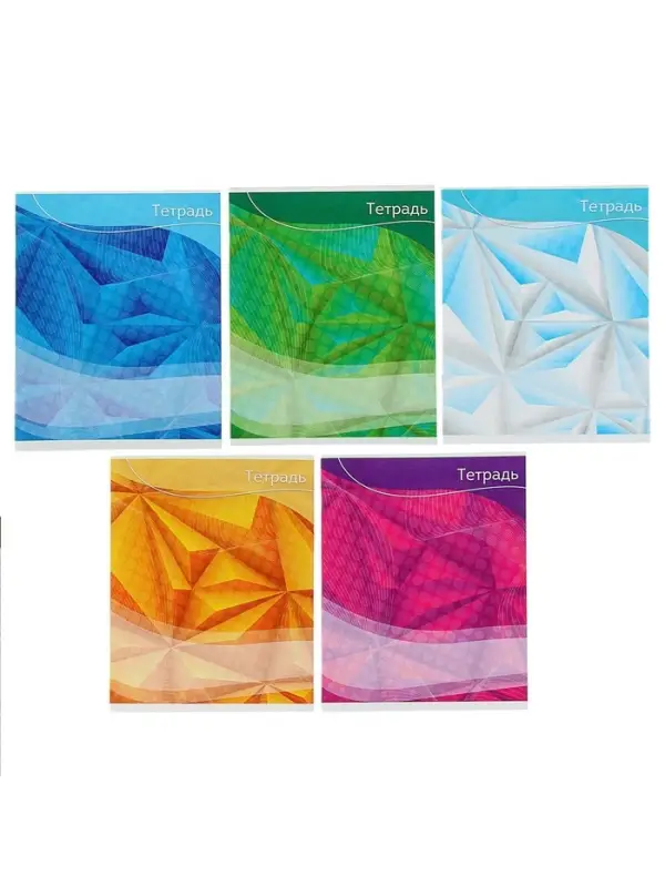 Тетрадь 48 листов в линейку Calligrata «Графика-2», обложка мелованный картон, блок №2, белизна 75% (серые листы), МИКС