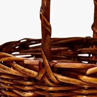 Корзина плетеная (ива)  27 х 21 х 11/28  см коричневый