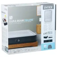 Кровать надувная FULL COMFORT-PLUSH AIRBED, 203&times;152&times;33 см, со встроенным насосом, 67770ND INTEX