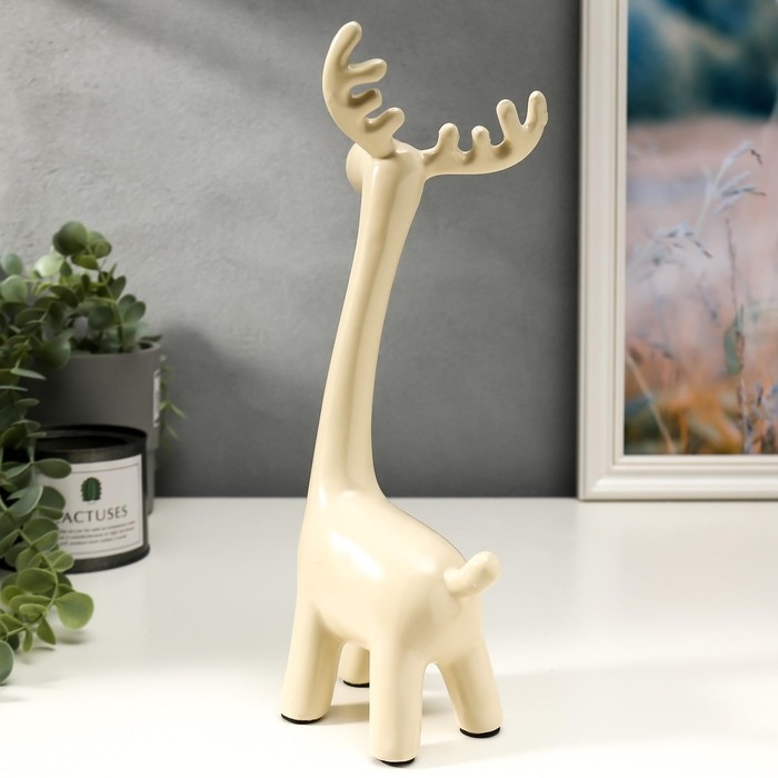 Сувенир керамика  Сувенир керамика "Лосик с детками" матовый набор 3 шт h=14; 17; 28 см