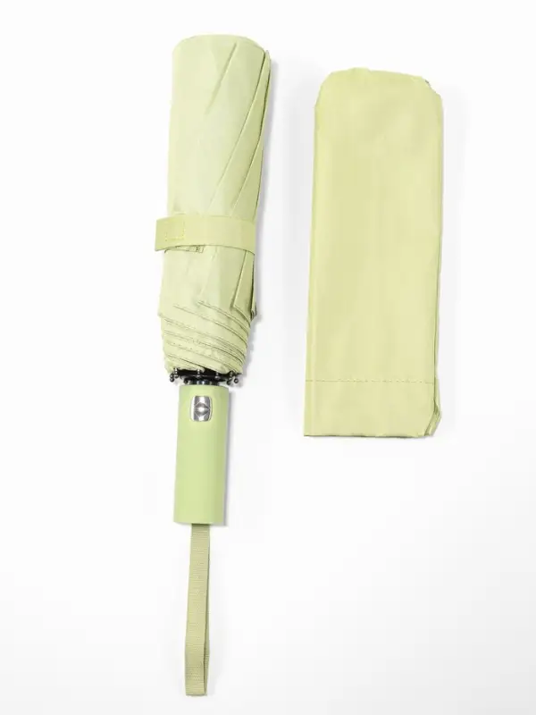 Зонт автоматический &laquo;Однотон&raquo;, 3 сложения, 10 спиц, R=51/58 см, d=102 см, оливковый