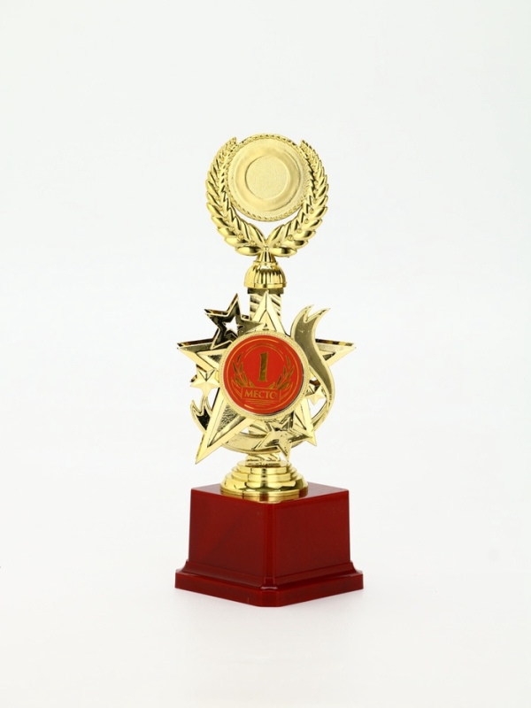 Кубок 192, 1 место, наградная фигура, золото, подставка пластик, 23 х 9 х 7.5 см Кубок 192, 1 место, наградная фигура, золото, подставка пластик, 23 х 9 х 7.5 см