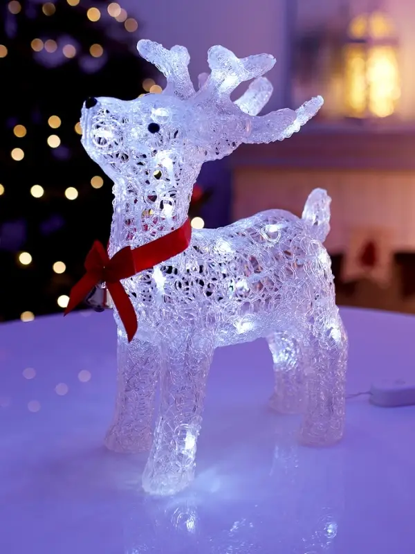 Светильник фигура светодиодная «Олень», 40 см, 50 LED, 220V, БЕЛЫЙ Светильник фигура светодиодная «Олень», 40 см, 50 LED, 220V, БЕЛЫЙ