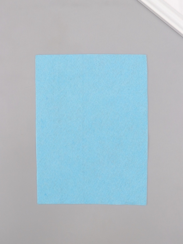 Фетр мягкий 1.5 мм Фетр мягкий 1.5 мм "Голубой" набор 4 листа 15х20 см