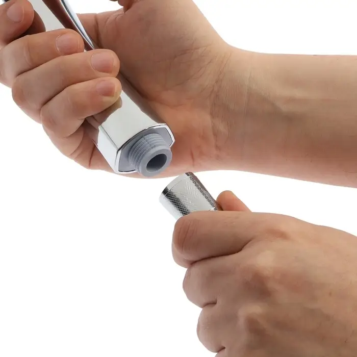 Душевая лейка 5 режимов со шлангом, держатель, крепеж в комплекте.