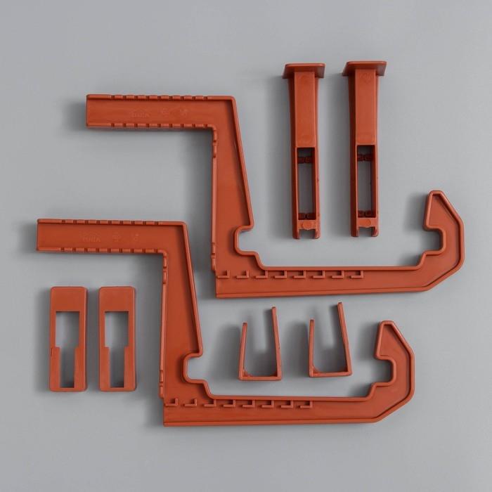 Крепление для балконных ящиков универсальное, 2 шт, цвет терракотовый Крепление для балконных ящиков универсальное, 2 шт, цвет терракотовый