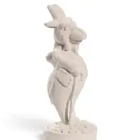 Фигурка &laquo;Баран с тростью&raquo; некрашенный, 9&times;3 см, белая
