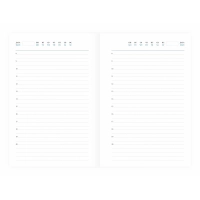 Ежедневник недатированный черный, А5,148x218, 352стр, Agenda