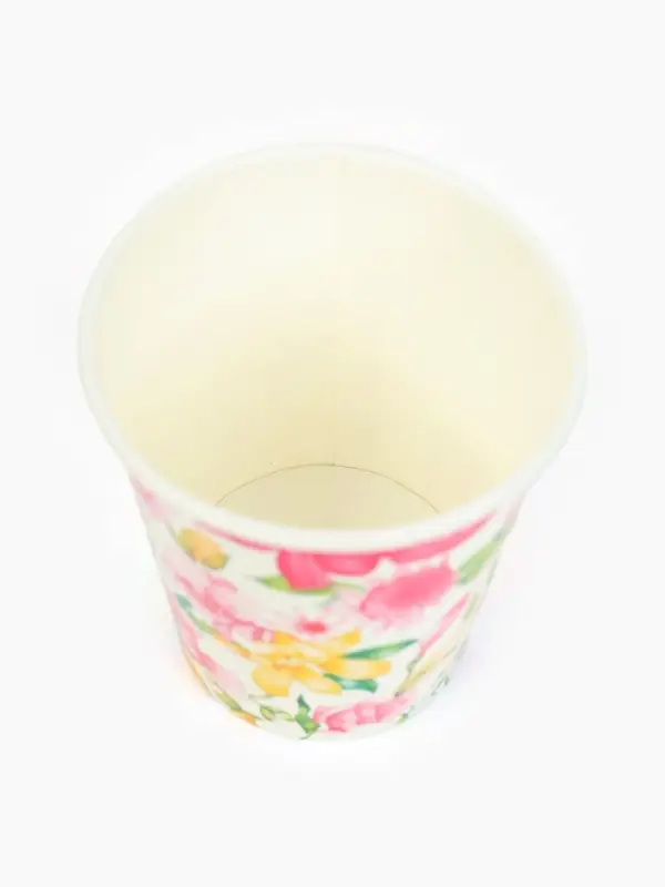 Стакан одноразовый бумажный «Акварельные цветы», 250 мл