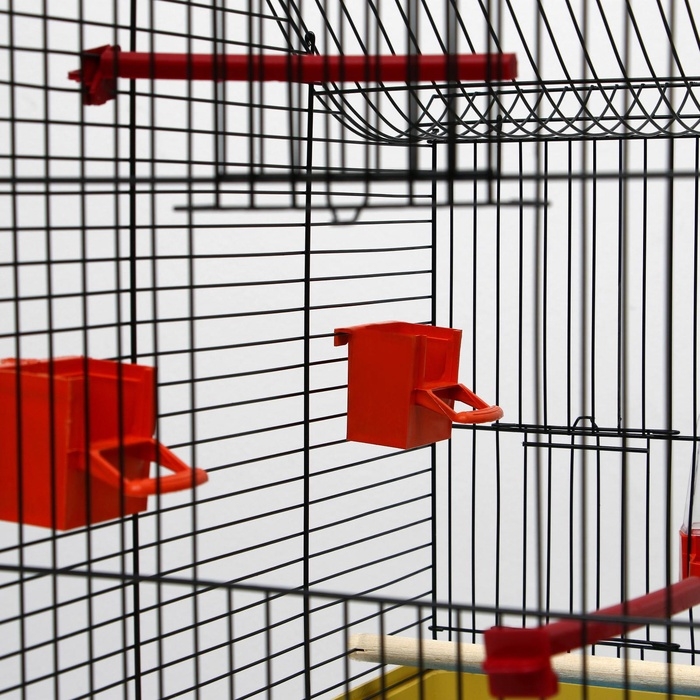 Клетка для попугая Клетка для попугая "Фиона", 3 яруса, 48 х 38 х 53 см, микс цветов