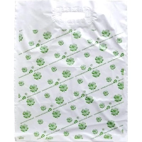 Пакет с вырубной ручкой 60см*63 см, 65 мкм, с рисунком, 20 шт/уп.