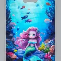 Пакет подарочный, с zip-lock застежкой, &laquo;Русалочка&raquo;, 15&times;23&plusmn;1 см МИКС