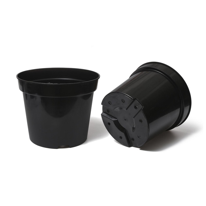 Горшок для рассады, 20 л, d = 35,5 см, h = 30,5 см, чёрный, Greengo Горшок для рассады, 20 л, d = 35,5 см, h = 30,5 см, чёрный, Greengo