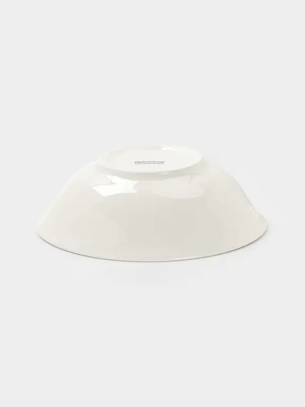 Тарелки глубокие Доляна White Label, набор 4 шт., 500 мл, фарфор, белые