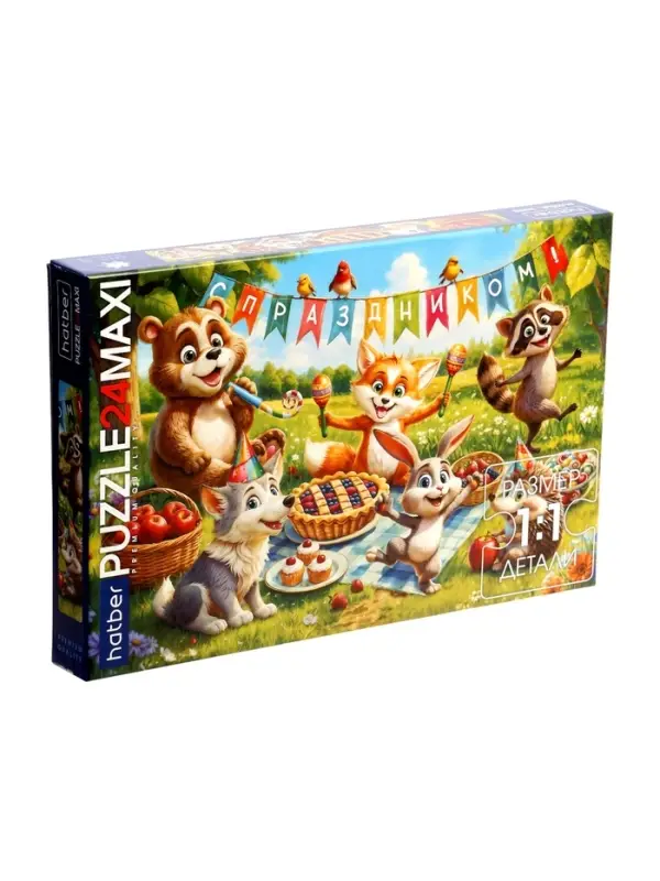 Макси-пазл 24 эл. "Праздник на полянке" 24ПЗ2_34877