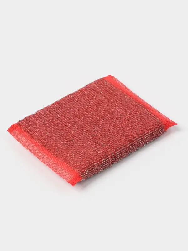 Губка для посуды Доляна, со стальной стружкой, 12×9×1.5 см, МИКС Губка для посуды Доляна, со стальной стружкой, 12×9×1.5 см, МИКС