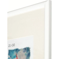 Рамка с паспарту, пластик, 21х30, белый цвет  500П