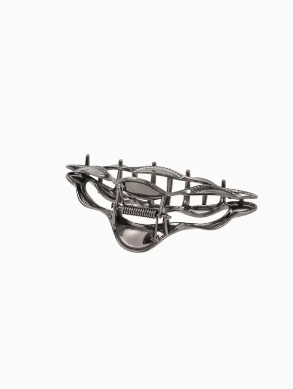 Крабик для волос &laquo;Луна&raquo;, уголок, 10 см, чёрный