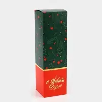 Коробка подарочная новогодняя складная &laquo;С новым годом&raquo;, 9.5&times;32.5&times;9.5 см