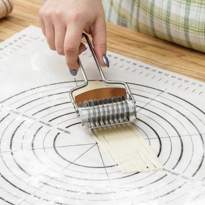 Нож для нарезания домашней лапши KONFINETTA &laquo;Профи&raquo;, 5 мм, 17.5&times;7.5&times;3 см, нержавеющая сталь, серебристый