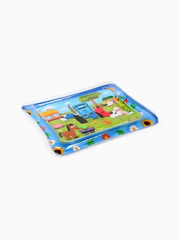 Акваковрик надувной, 60&times;50 см, фигурки EVA, Синий Трактор