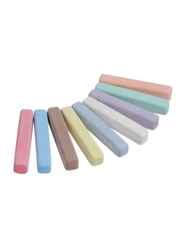 Мелки цветные Calligrata, в наборе 9 штук, квадратные, МИКС