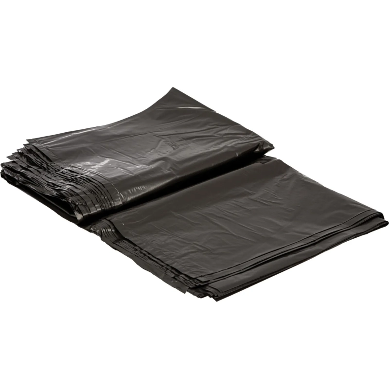 Мешки для мусора ПВД 100л 50мкм 10шт/уп черные 70х110см_СПБ