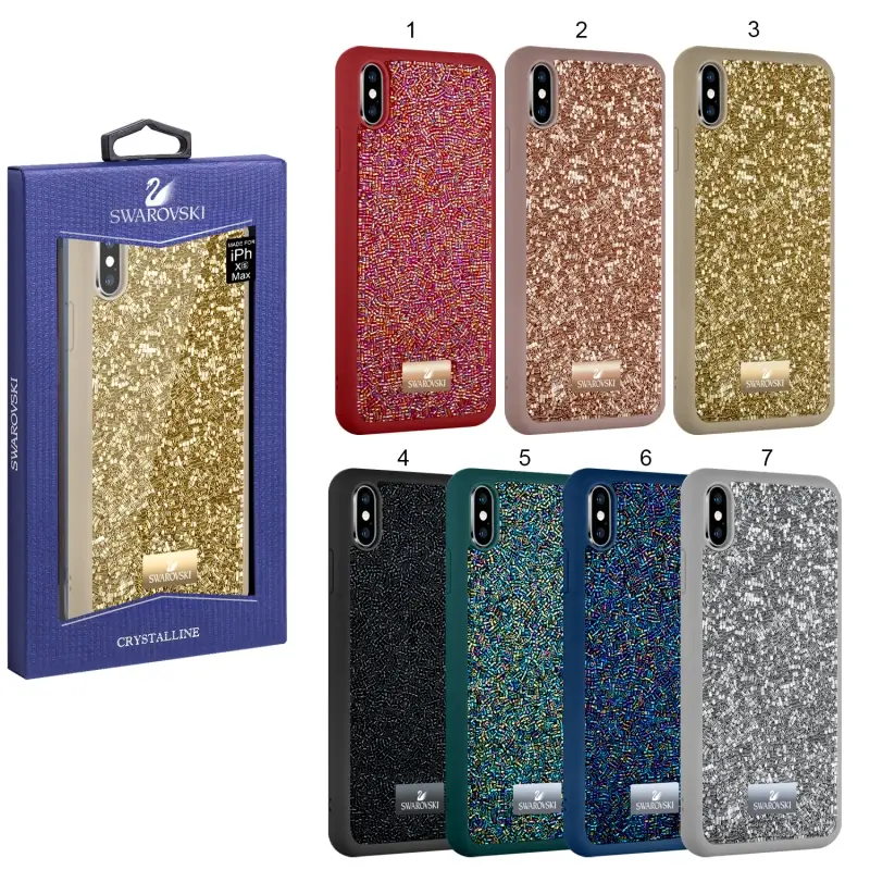Чехол iPh XS MAX Swarovski бисер Чехол iPh XS MAX Swarovski бисер