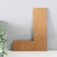 Настенное панно «Буква L», 15.5×20 см, белая