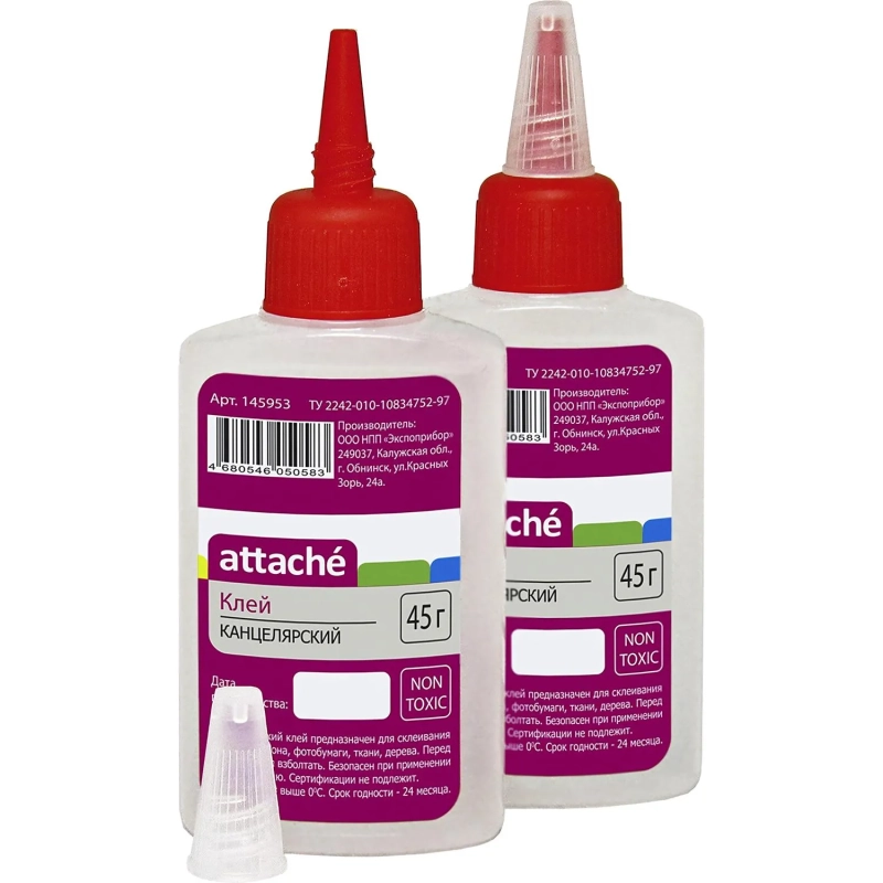 Клей канцелярский синтетический 45мл Attache