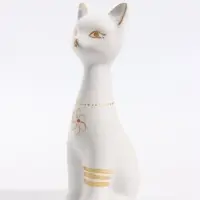 Фигурка декоративная &laquo;Кошка-Нефертити&raquo;, 6.5&times;18 см, белая