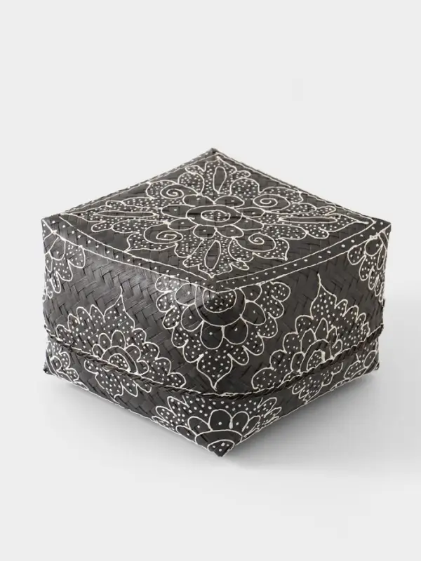 Корзинка плетёная &laquo;Бонтанг&raquo;, 19&times;19&times;14 см, бамбук, тёмная