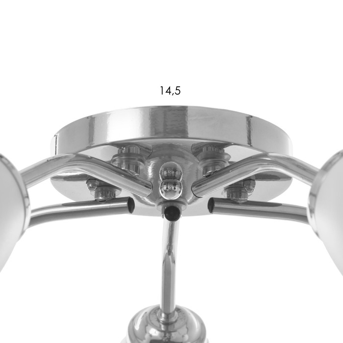 Люстра Оникс 5х15Вт E27 хром 52х52х15см BayerLux Люстра Оникс 5х15Вт E27 хром 52х52х15см BayerLux