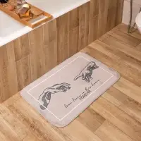 Коврик для ванной &laquo;Этель&raquo; Forever, 80&times;50 см, велюр