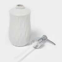 Набор аксессуаров для ванной комнаты Доляна &laquo;Течение&raquo;, 4 предмета, дозатор 350 мл, мыльница, два стакана 300 мл, белый