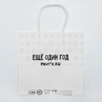 Пакет подарочный новогодний «Ещё один год», 22 х 22 х 11 см Пакет подарочный новогодний «Ещё один год», 22 х 22 х 11 см