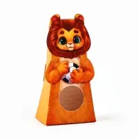 Коробка складная с окном «Львёнок», 6 х 12 х 3.5 см