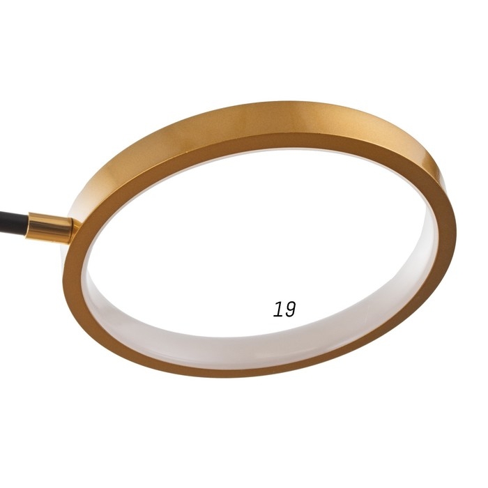 Люстра с ПДУ 2300/9GD LED 190Вт 3000-6000К золото 85х85х9 см BayerLux