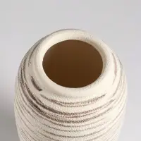 Ваза настольная керамика "Беажио" элит, 25,5х10 см, бежево-коричневый