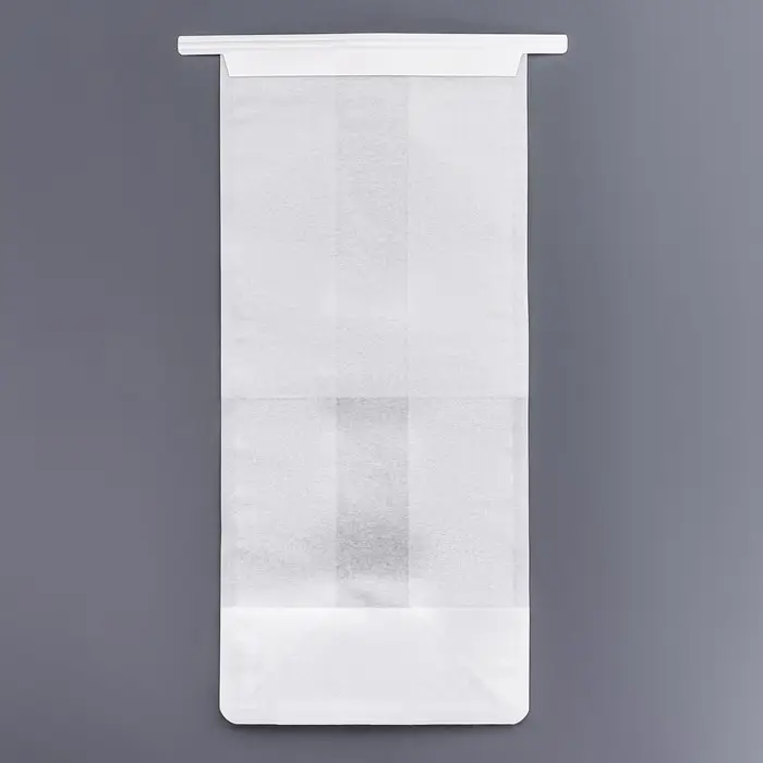 Пакет бумажный, с окном, прямоугольное дно, белый, 13×10×28 см Пакет бумажный, с окном, прямоугольное дно, белый, 13×10×28 см