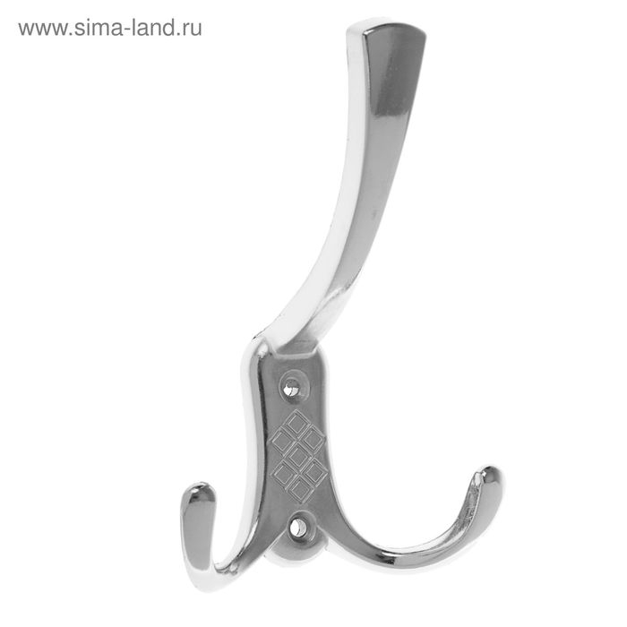 Крючок мебельный ТУНДРА TKT003, трехрожковый, хром, 4 шт TMP Крючок мебельный ТУНДРА TKT003, трехрожковый, хром, 4 шт TMP