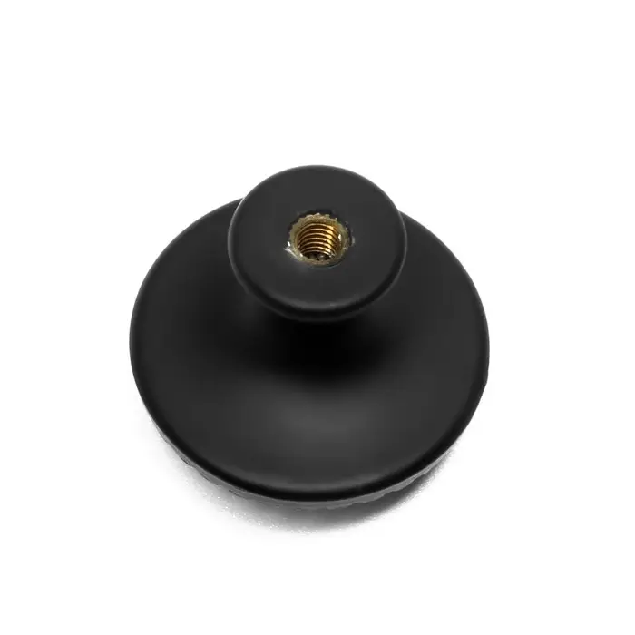 Ручка-кнопка ТУНДРА РК205, цвет черный Ручка-кнопка ТУНДРА РК205, цвет черный